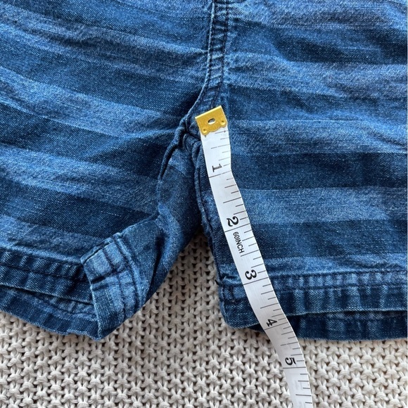 Retro 90s Style Jean First Impressions Toddler Boys 18m Denim Striped Shorts - Picture 4 of 6